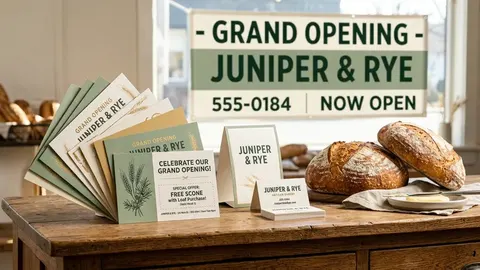 Grand Opening Direct Mail Plan for a New Local Business