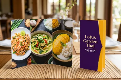 Brochures & Menus printing
