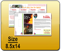 8.5x14 Legal Size Postcard Printing EDDM