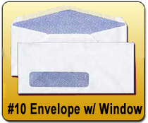 Letter Head & Envelopes - Envelope - #10 W/Window